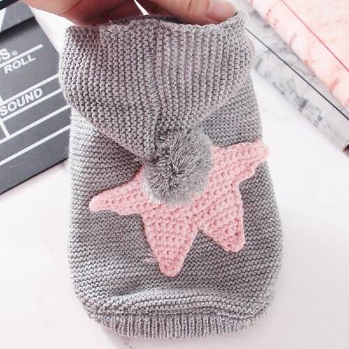 Knit Dog Sweater Coat Outfit Chihuahua Shih Tzu Yorksire