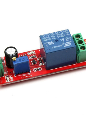 Red DC12V Pull Delay Timer Switch Relay Module 0 to10 Second