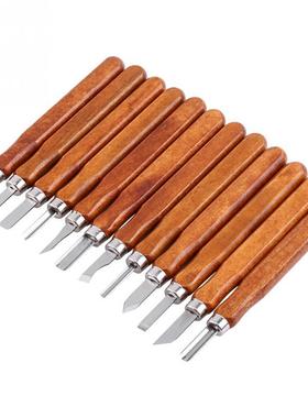 12pcs Woodcut Cutter Knifes Hand Carving Chisels Carving Too
