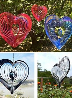 Beating Heart Wind Spinner Stainless Steel ABS Wind Catcher