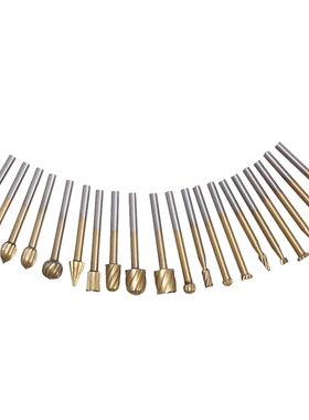 20pcs HSS Routing Router Grinding Bits Burr File Set Milling