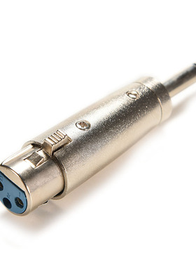 3Pin XLR Female To 6.35mm Male Mono Jack Lead Adapter Microp