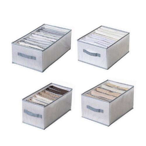 4Pcs Wardrobe Clothes Organizer, Washable Closet Organizers