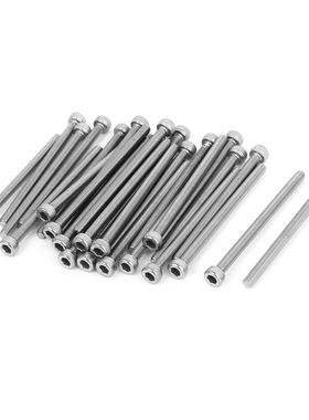 M3x45mm 0.5mm Pitch Bolts Socket Cap Head Hex Key Screws 30p