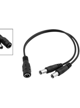 10x 5.5x2.1mm 1 to 2 M/F DC Power Splitter Cable for Securit