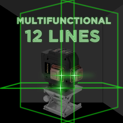 12 Lines 3D Laser Level 360 Level Tool Professional Vertical