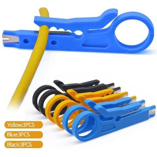 3PCS/set Mini RJ45 Network Cable Stripping Wire Cutter Cut