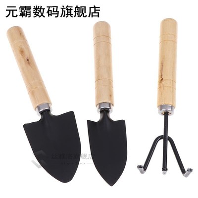 3Pcs/set Mini Garden Tool Sets Shovel Rake Spade Bonsai Tool