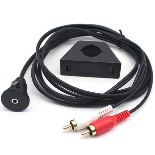 1m 2 RCA Male to 3.5mm Female Extention Mount, Flush Mount,