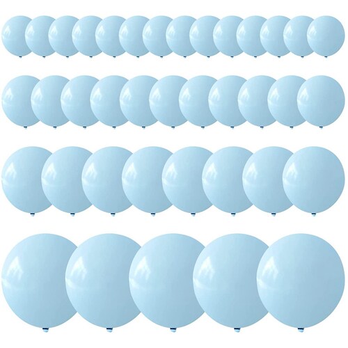 Hot Pastel Blue Balloons Garland Kit, Baby Blue Balloon
