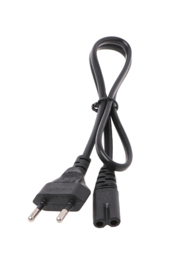 2-Prong Pin AC EU Power Supply Cable Lead Wire Power Cord Fo