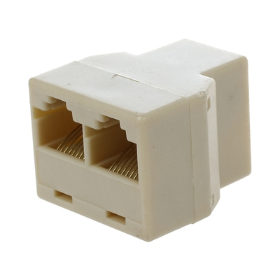 RJ45 3 Way Cable Splitter Extender Plug Coupler