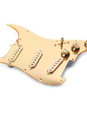 Perfeclan Gold Prewired 1-ply 11 Holes SSS Mirror Pickguard