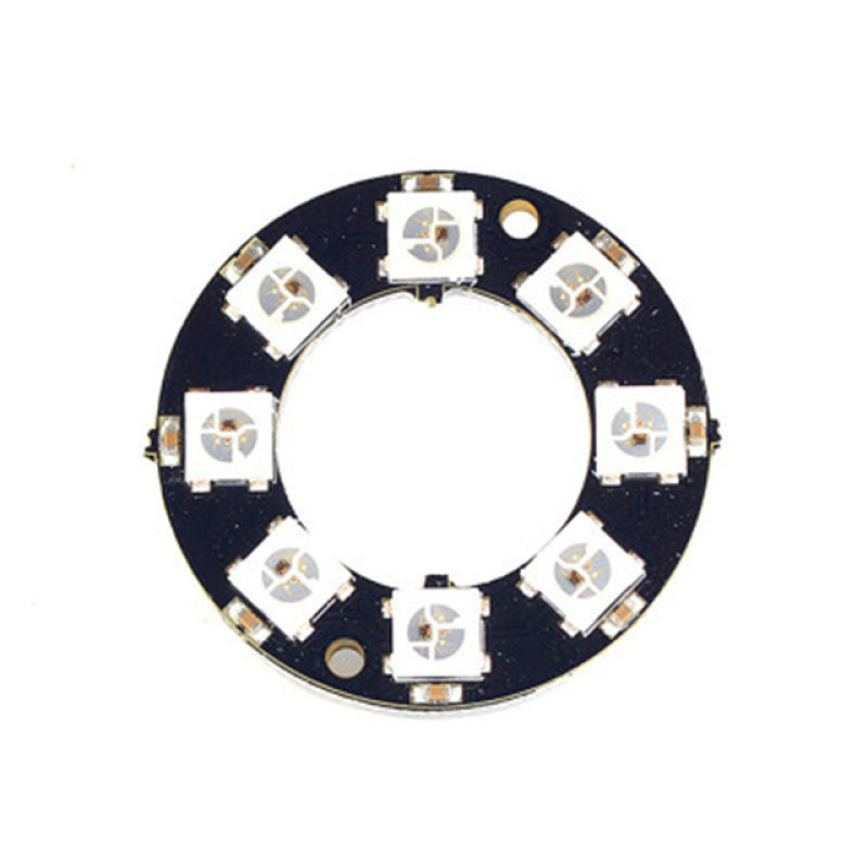 10pcs 8 Bits 8 X WS2812 5050 RGB LED Ring Lamp Light with In