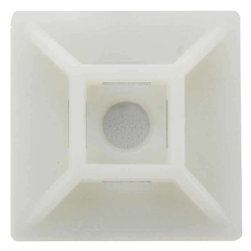 100x Sort Adhesive Cable Wire Lead Tie Square Mounts Clips W