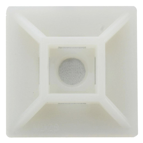 100x Sort Adhesive Cable Wire Lead Tie Square Mounts Clips W