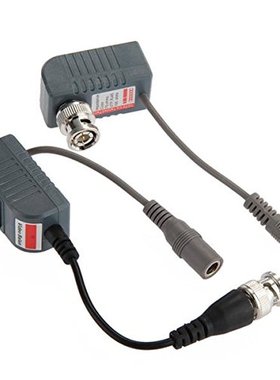 2 x BNC Balun passive video transceiver / surveillance camer