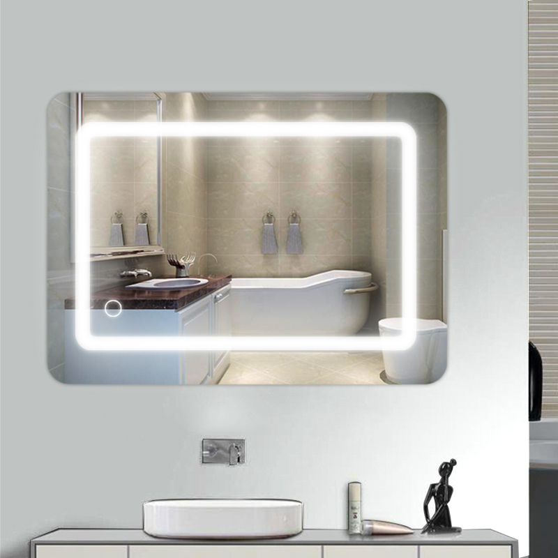 70x50cm Bath Mirrors Cool White Wall Vanity Cosmetic Mirror