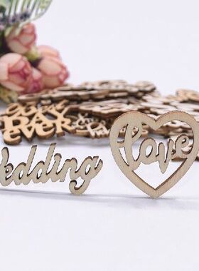 15pcs/lot Wood Love Mr Mrs Wedding Wooden Word Decorative