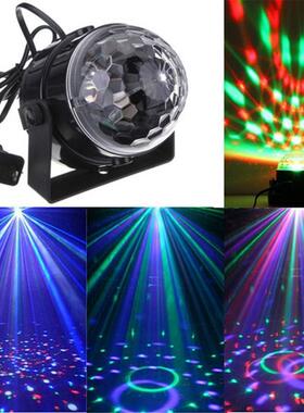 7 Colors Sound Activated Rotating Disco Ball Party Lights