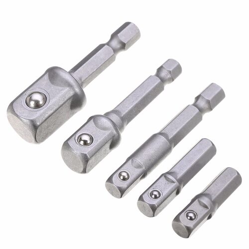 5Pcs Wrench Socket Adapter Set 1/4