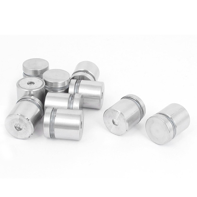 Frameless Glass 19mm x 20mm Standoff Pins Clamp 10pcs