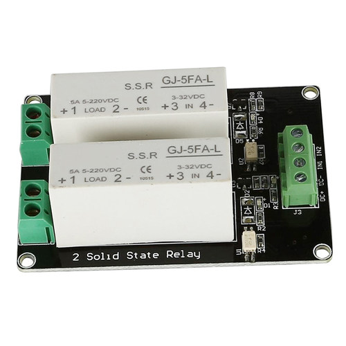 3-32V DC 2 Channel SSR Solid State Relay high-low trigger 5A