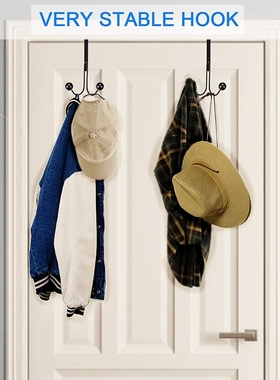 Hot 6 Pack over the Door Hooks for Clothes Metal over the
