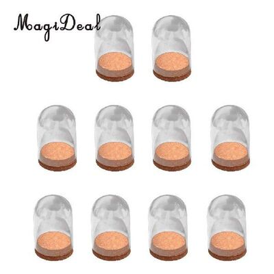 10PCs Mini Clear Glass Hemisphere Cover Dome Cabochon