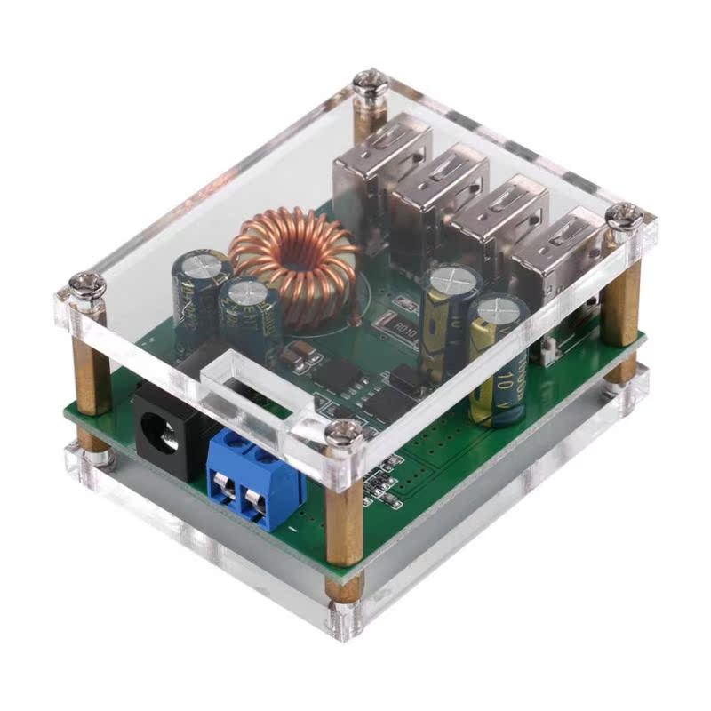 DC-DC 7-60V to 5V 5A 4USB Output Buck Converter Step Down Po