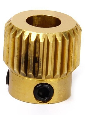 MK 8 gear 26 Tooth copper 111 mm Fa 1/4 r 3D printer