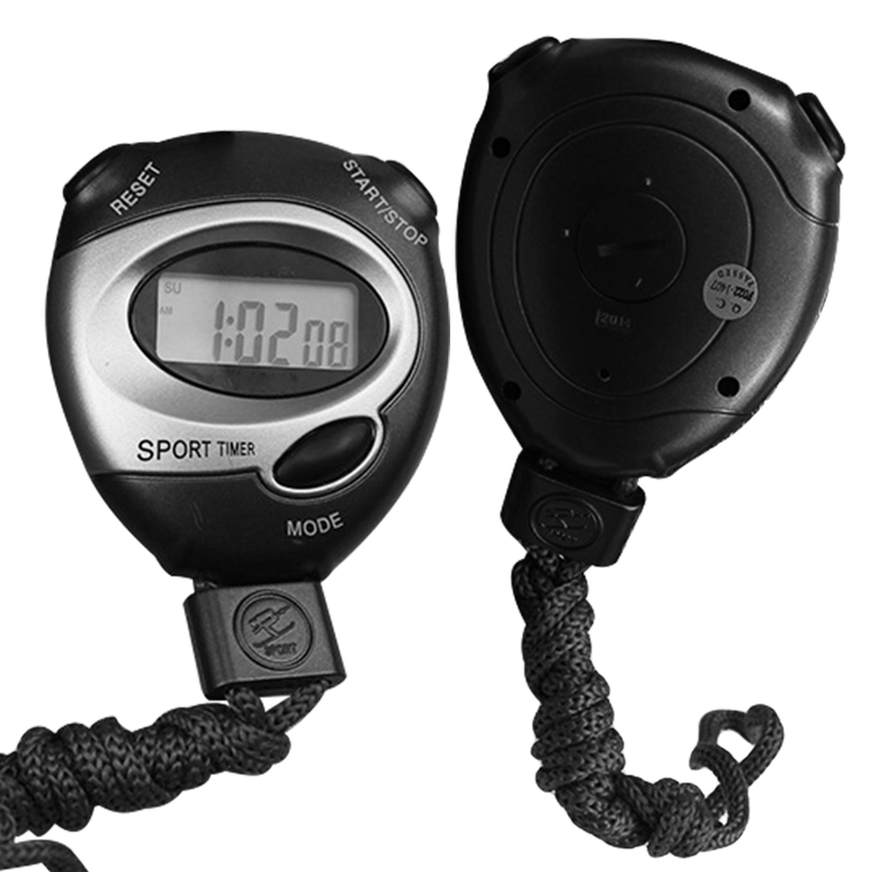 Sports Stopwatch Counter Timer Chronograph LCD for Running