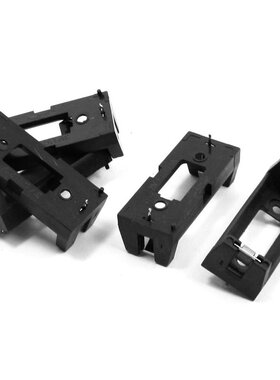 PCB Plug-in Type CR123A Lithium Battery Holder Socket Black