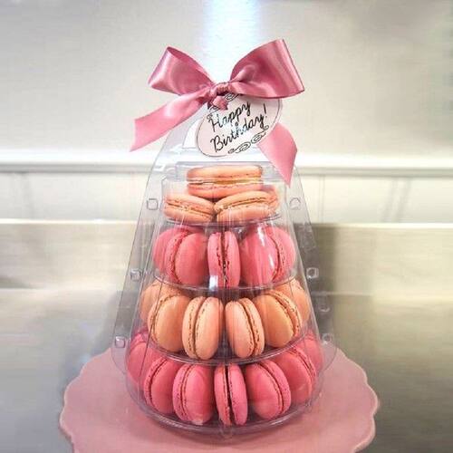 6 Tier Macaron Display Stand with Cover Cake Cookie Cupcake