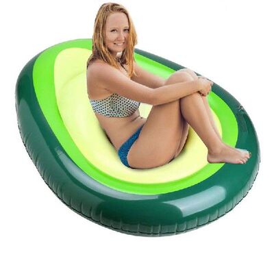 Pool Float For Kids Adults Avocado Lounge Raft With Ball