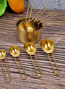 9 Pieces Stainless Steel Measuring Cup Spoon Set Stackable