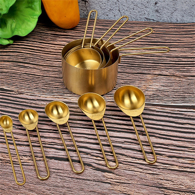9 Pieces Stainless Steel Measuring Cup Spoon Set Stackable