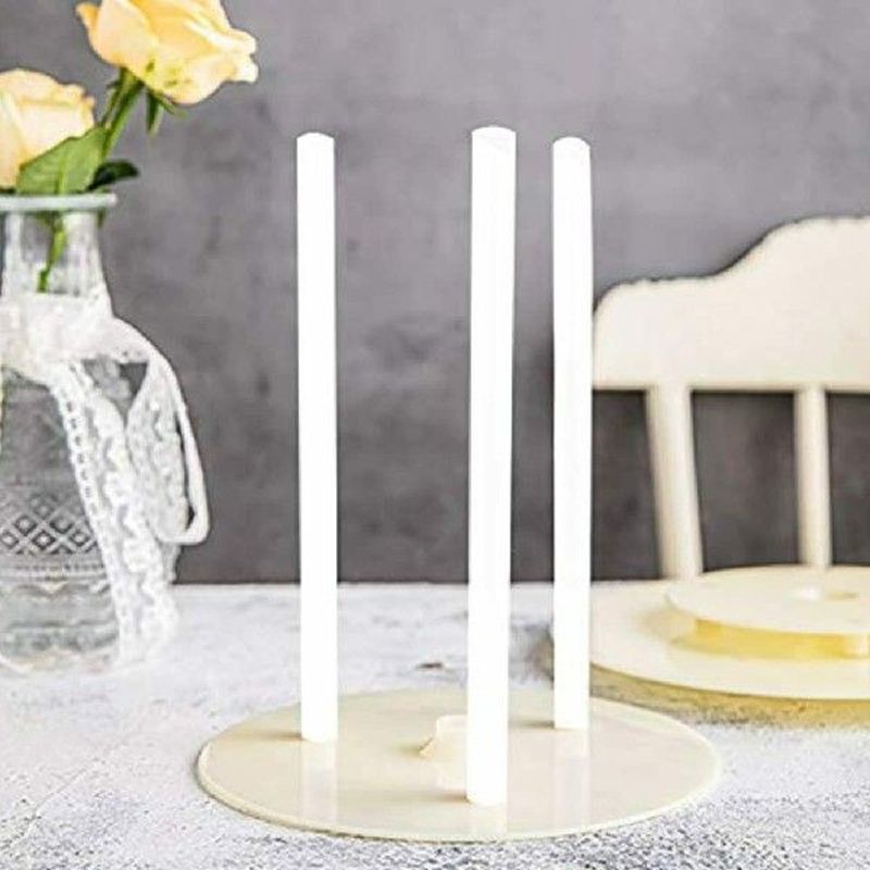 24Pcs Plastic Cake Dowel Rods Cake Support Rods Stacking