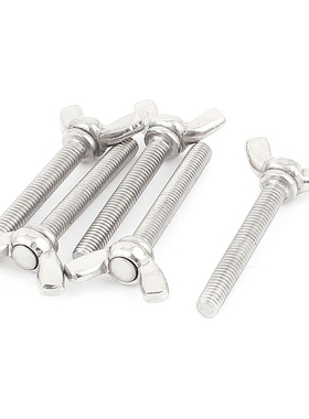 M5 Metric Thread 304 Bolt Wing Screws Fasteners 5pcs