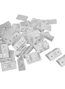 30pcs Shelf 90 Degree Corner Braces Angle Brackets White