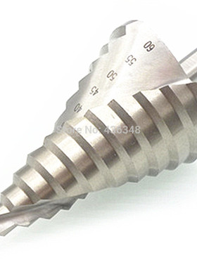 6-60mm 12 Steps Bit Shank 13mm Spiral Groove Step Drill Hole