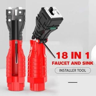 18 In 1 Foldable Water Pipe Wrench Double End Basin Bottom