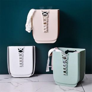 Mounted Basket Wall Laundry Case Foldable Storage