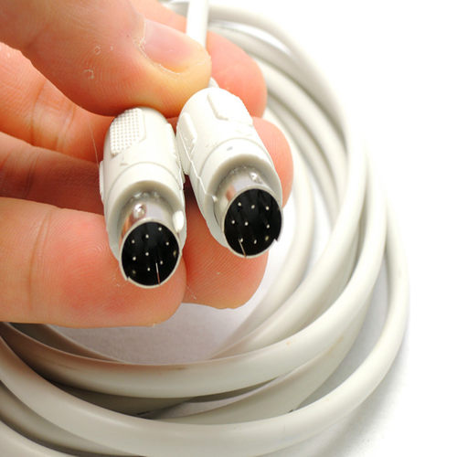 MD8 Mini Din 8 Mini din 8 pin Male-Male 1.5M cable Beige
