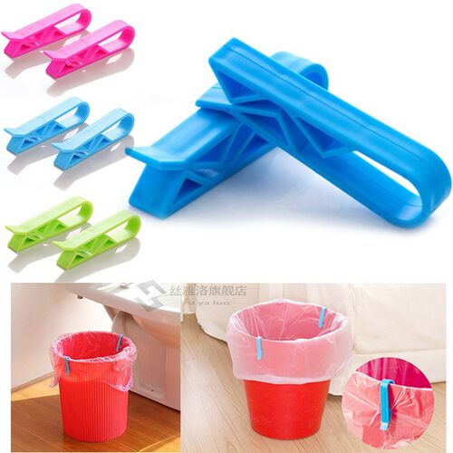 2pcs niversal Trash Bag Fixed  Waste Basket Rubbish Bin Garb