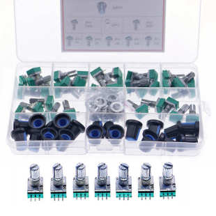 35pcs/Box audio 3pin shaft 15mm amplifier sealing potentiome
