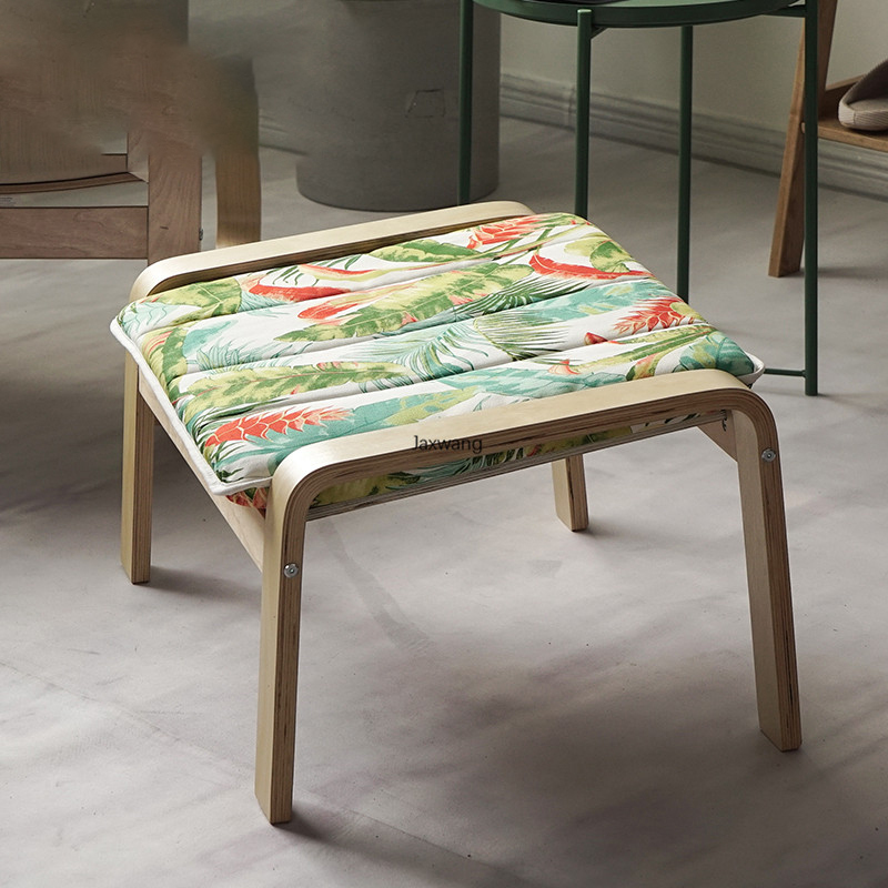 Nordic Living Room Ottoman Footstool Matching Lounge Stool