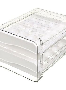 1 Pcs 40 Grid Egg Storage Box Stackable Double-Layer Drawer