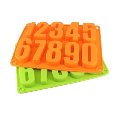 0-9 Number Silicone Mold Cake Fondant Molds Sugar Craft