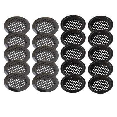 10Pcs/Set 19-53mm Wardrobe Cabinet Mesh Hole Stainless Steel